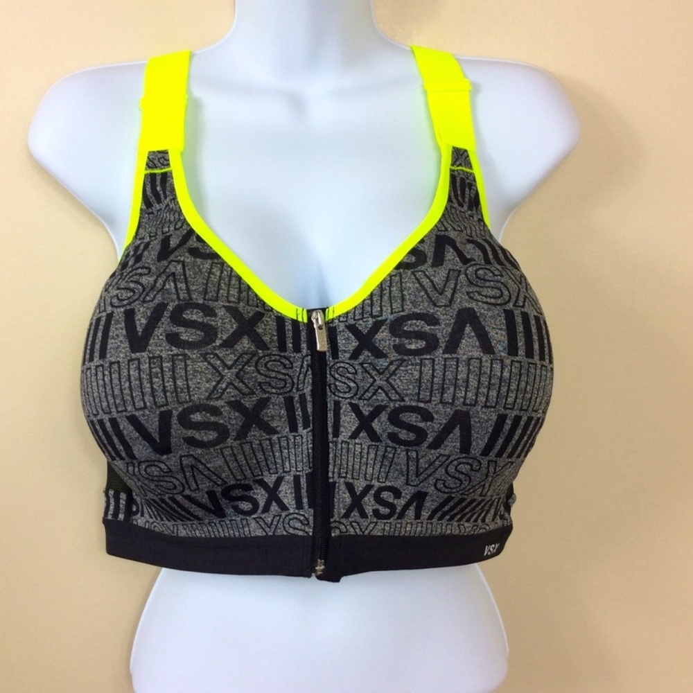 Victoria's Secret Knockout Front Close Sports Bra racerback VSX